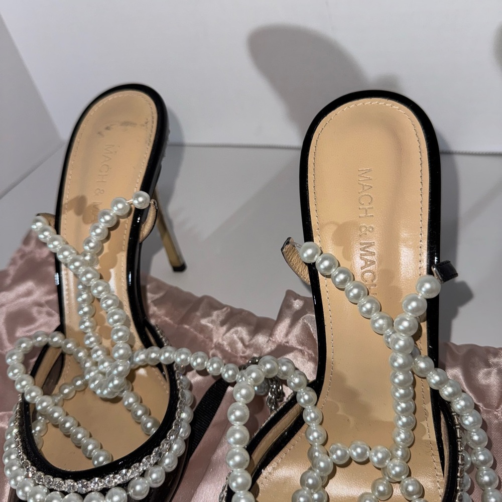 Mach & Mach Black Diamond Of Elizabeth Heels - Picture 3 of 6